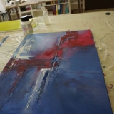 Acrylbild - Acryl Malkurs - April 2013