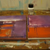 Acrylbild - Acryl Malkurs - April 2013