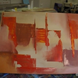 Acrylbild - Acryl Malkurs - April 2013