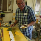 Malkurs - Acrylbilder - Acryl malen - August 2013