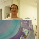 Malkurs - Acrylbilder - Acryl malen - August 2013