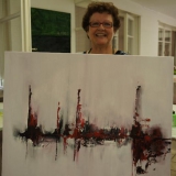 Malkurs - Acrylbilder - Acryl malen - August 2013