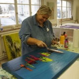 Acrylbilder - Malkurs Januar 2014