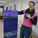 Acrylbilder - Malkurs Januar 2014