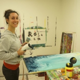 Acrylbilder - Malkurs Januar 2014