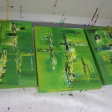 Acrylbilder - Malkurs Januar 2014