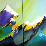 Acrylbilder - Malkurs Februar 2014