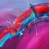 Acrylbilder - Malkurs Februar 2014