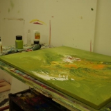 Acrylbild malen – Malkurs April 2014