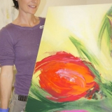 Acrylbild malen – Malkurs April 2014