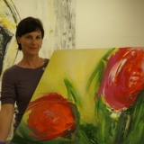 Acrylbild malen – Malkurs April 2014