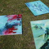 Acrylbild malen – Malkurs Mai 2014