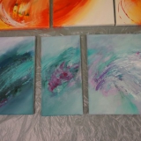 Acrylbild - Malkurs - Dez 2015