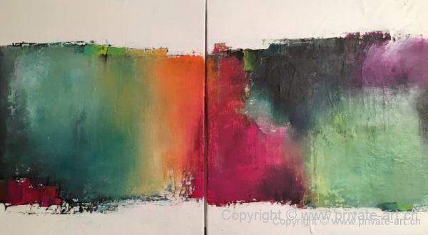 Acrylbild "Zeit zu zweit"