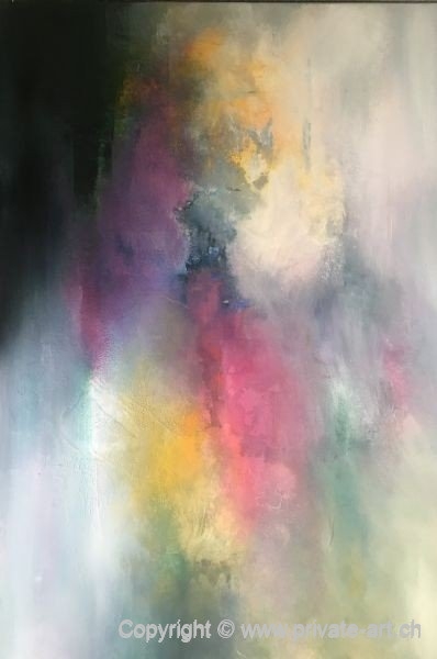 Acrylbild "Lila-Wolken"