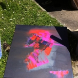 Malkurs - Acrylbild - Acryl malen - Juni 2013