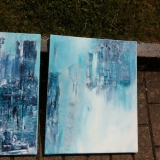 Malkurs - Acrylbild - Acryl malen - Juni 2013