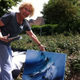 Malkurs - Acrylbilder - Acryl malen - Juni 2013