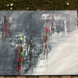 Malkurs - Acrylbild - Acryl malen - Juni 2013