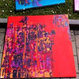 Malkurs - Acrylbild - Acryl malen - Juni 2013