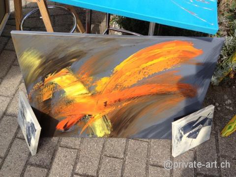 Acrylbild Malkurs – 07. September 2013