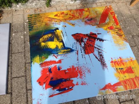 Acrylbild Malkurs – 07. September 2013