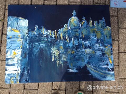 Acrylbild Malkurs – 07. September 2013