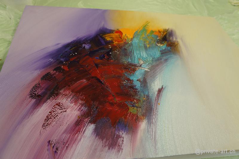 Acrylbild Malkurs – 28. September 2013