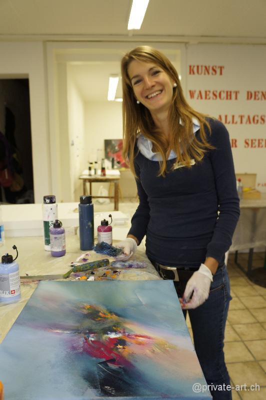 Acrylbild Malkurs – 28. September 2013