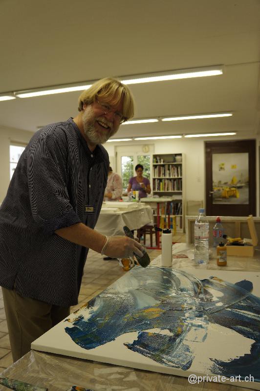 Acrylbild Malkurs – 28. September 2013