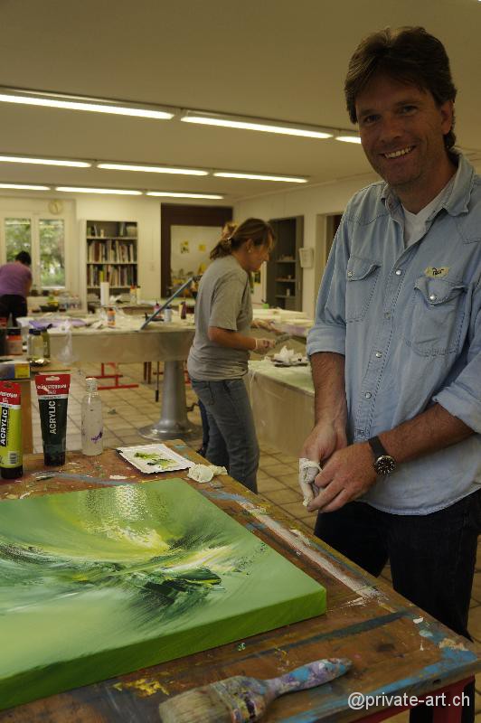 Acrylbild Malkurs – 28. September 2013