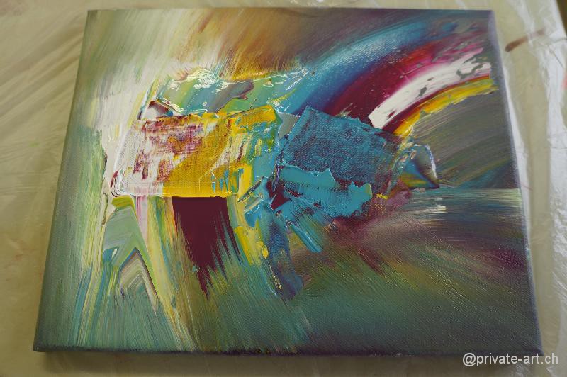 Acrylbild Malkurs – 28. September 2013