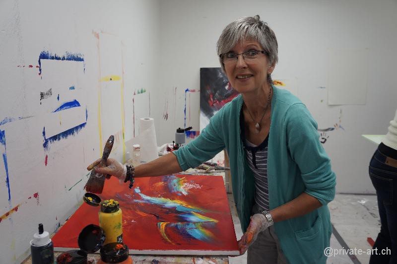 Acrylbild Malkurs – 28. September 2013