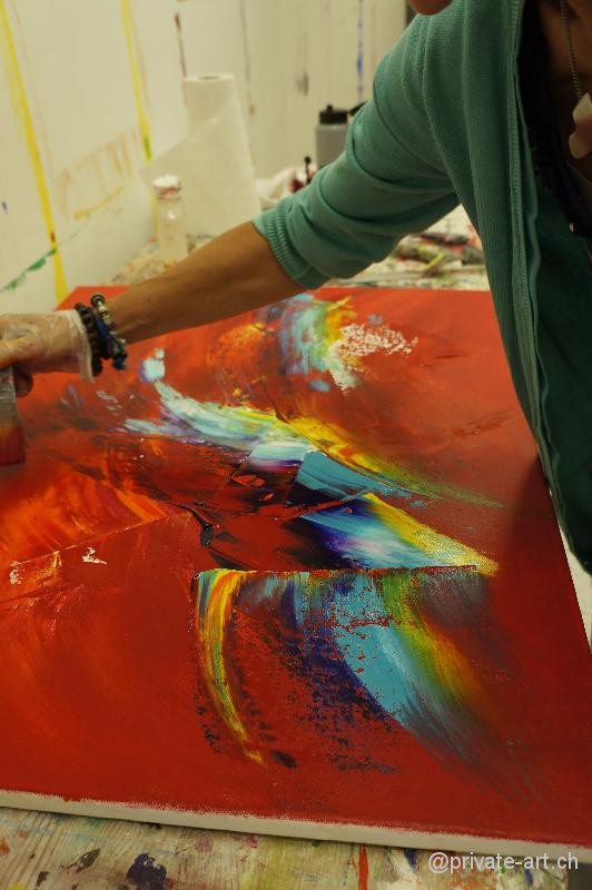 Acrylbild Malkurs – 28. September 2013