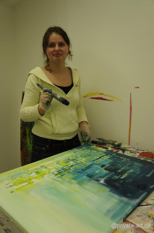 Acrylbild Malkurs – 28. September 2013