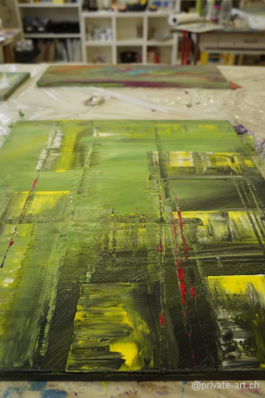 Acrylbild Malkurs – 28. September 2013