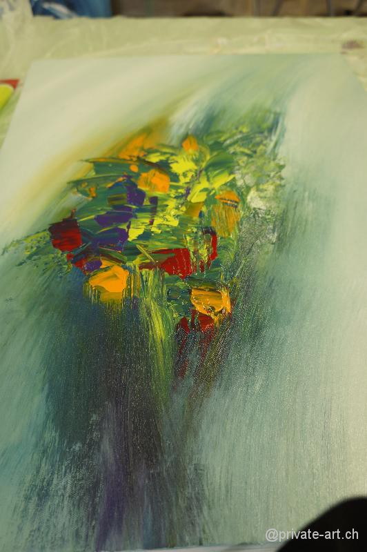 Acrylbild Malkurs – 28. September 2013