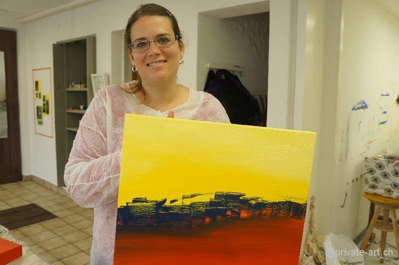 Acrylbild Malkurs – 28. September 2013