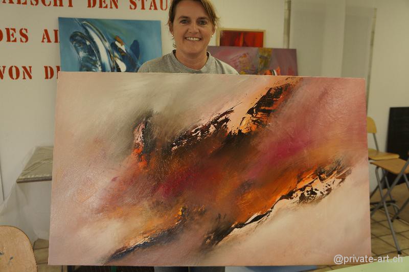 Acrylbild Malkurs – 28. September 2013