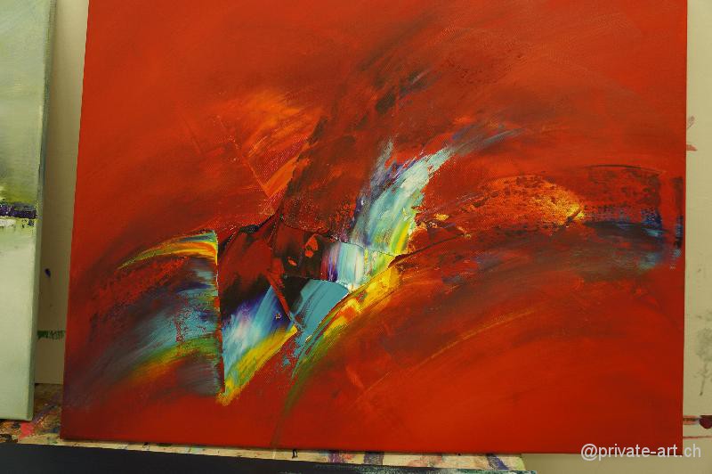 Acrylbild Malkurs – 28. September 2013