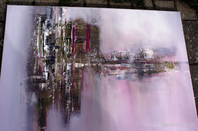 Acrylbild Malkurs Februar 2014