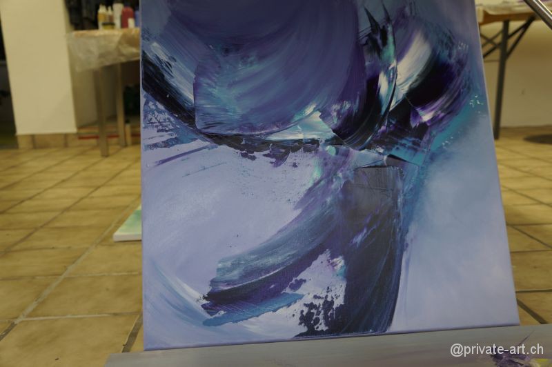 Acrylbild malen – Malkurs April 2014