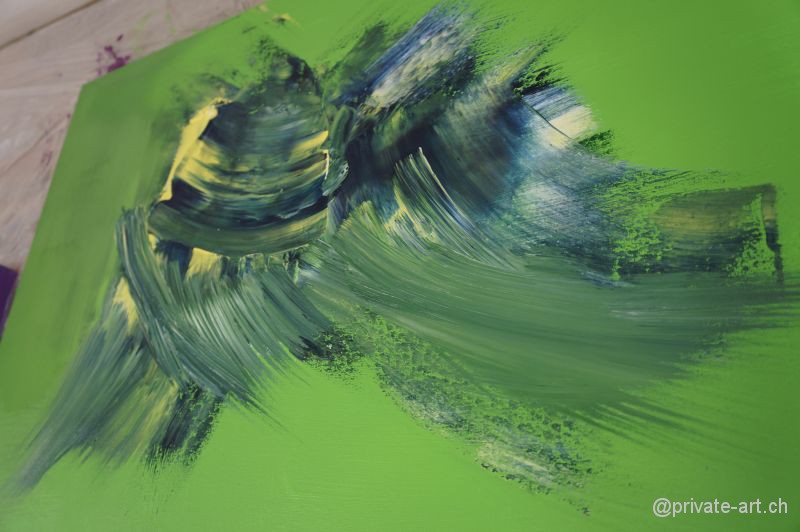 Acrylbild malen – Malkurs April 2014