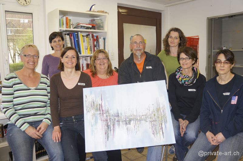 Acrylbild malen – Malkurs April 2014