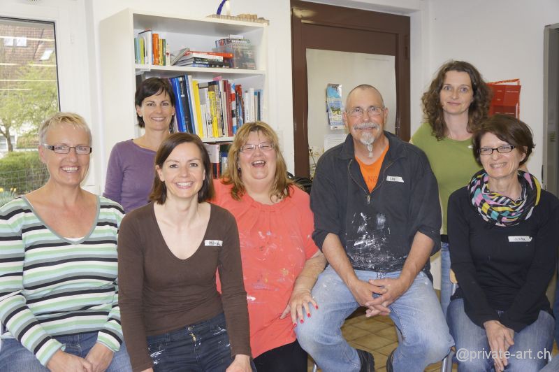 Acrylbild malen – Malkurs April 2014