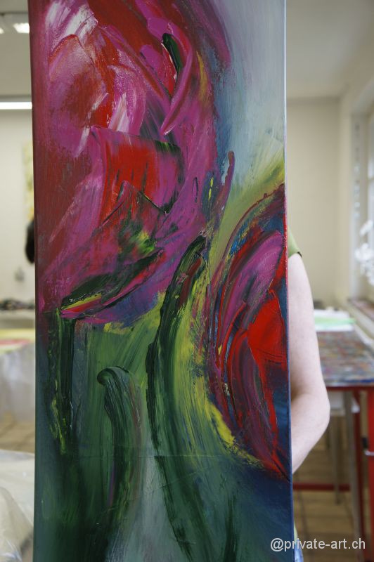 Acrylbild malen – Malkurs April 2014