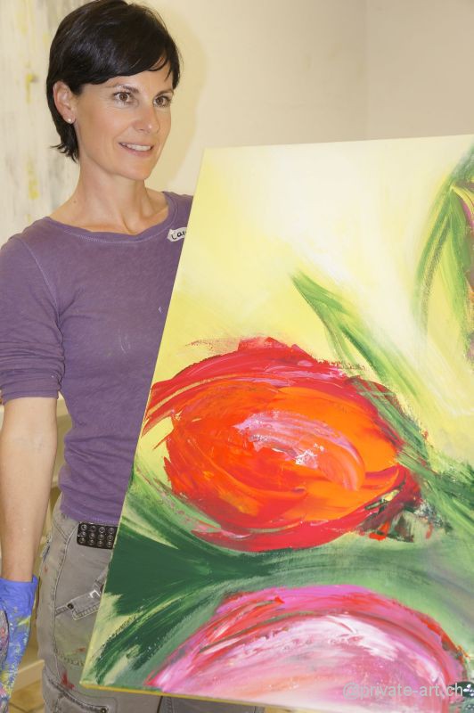 Acrylbild malen – Malkurs April 2014