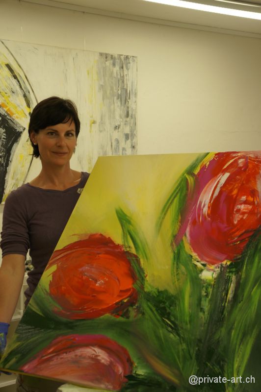 Acrylbild malen – Malkurs April 2014