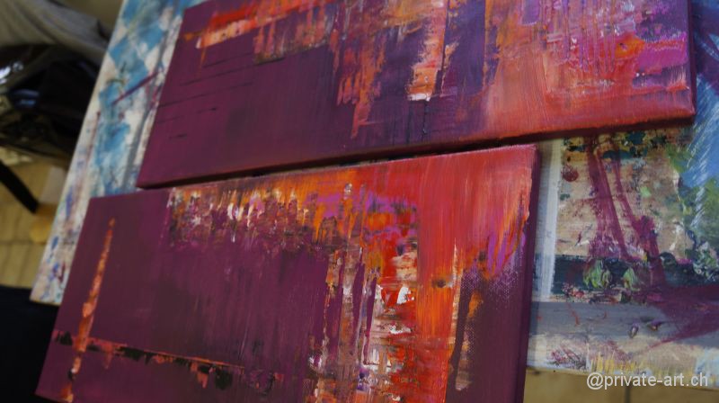 Acrylbild malen – Malkurs Mai 2014