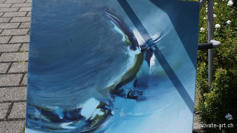 Acrylbild malen – Malkurs Mai 2014